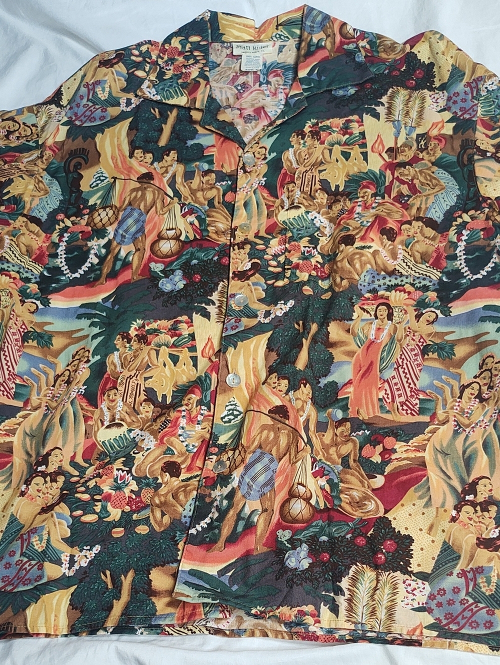 Tropical Print Short-Sleeve Shirt - Multicolor
